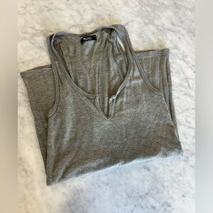 Michael Lauren Gray Ribbed Tank Top size M like new, worn only 1x!